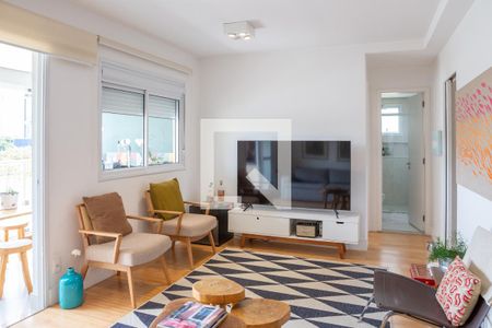 Sala de apartamento à venda com 2 quartos, 82m² em Várzea da Barra Funda, São Paulo