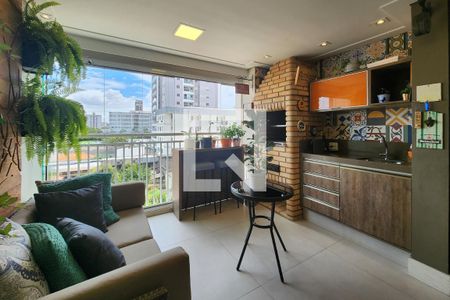 Varanda gourmet de apartamento à venda com 3 quartos, 90m² em Centro, São Caetano do Sul