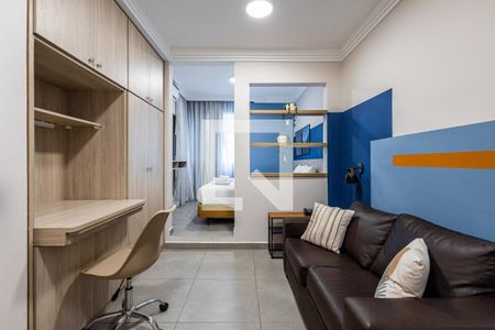 Sala de apartamento para alugar com 1 quarto, 27m² em Cerqueira César, São Paulo