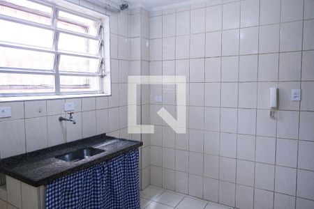 Cozinha de kitnet/studio para alugar com 1 quarto, 31m² em Centro, São Vicente