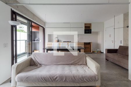 Sala de apartamento à venda com 1 quarto, 72m² em Vila Madalena, São Paulo
