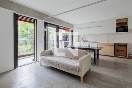 Sala de apartamento à venda com 1 quarto, 72m² em Vila Madalena, São Paulo