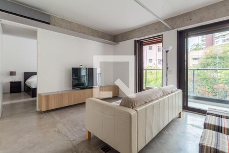 Sala de apartamento à venda com 1 quarto, 72m² em Vila Madalena, São Paulo