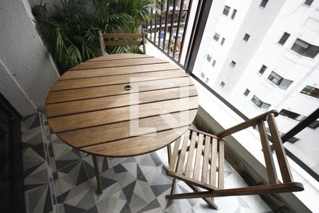 Studio à venda com 24m², 1 quarto e sem vagaVaranda