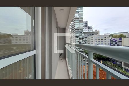 Varanda da Sala de apartamento para alugar com 1 quarto, 32m² em Pinheiros, São Paulo