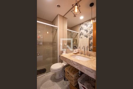Banheiro de apartamento à venda com 1 quarto, 32m² em Centro, Osasco