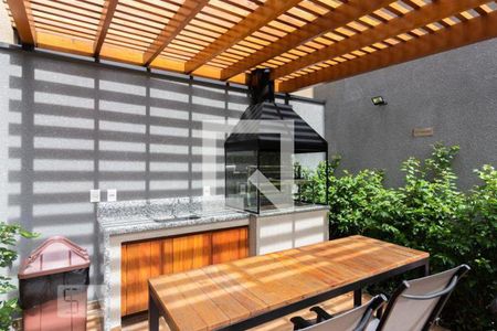 Studio para alugar com 27m², 1 quarto e sem vaga Studio para alugar com 27m², 1 quarto e sem vagaÁrea comum - Churrasqueira