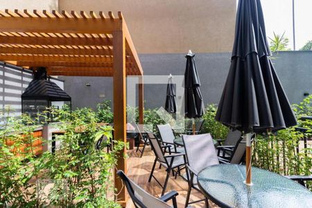 Studio para alugar com 27m², 1 quarto e sem vaga Studio para alugar com 27m², 1 quarto e sem vagaÁrea comum - Churrasqueira