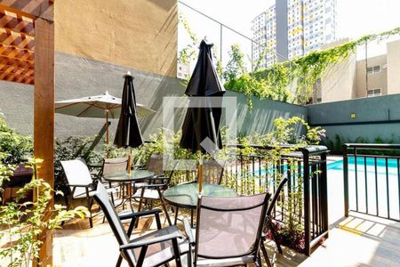 Studio para alugar com 27m², 1 quarto e sem vaga Studio para alugar com 27m², 1 quarto e sem vagaÁrea comum - Churrasqueira