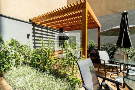 Studio para alugar com 27m², 1 quarto e sem vaga Studio para alugar com 27m², 1 quarto e sem vagaÁrea comum - Churrasqueira