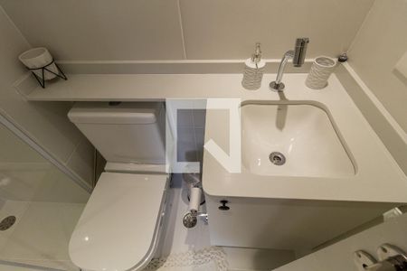 Studio para alugar com 27m², 1 quarto e sem vaga Studio para alugar com 27m², 1 quarto e sem vagaBanheiro