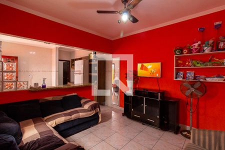 Sala de casa para alugar com 2 quartos, 90m² em Maracanã, Praia Grande