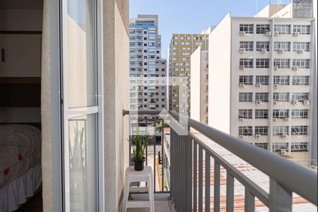 Varanda do Studio de kitnet/studio para alugar com 1 quarto, 20m² em Bela Vista, São Paulo