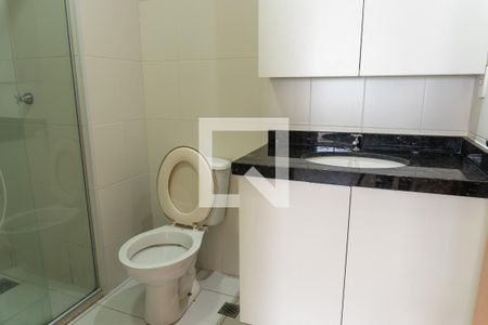 Banheiro da Suíte de apartamento para alugar com 1 quarto, 49m² em Taguatinga Sul (Taguatinga), Brasília