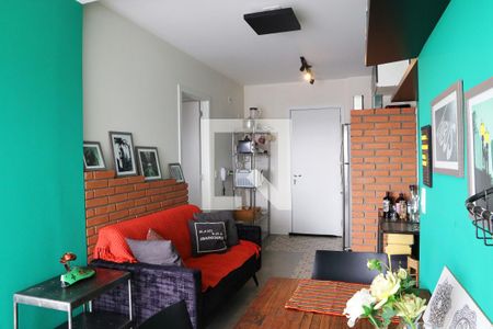 Sala de apartamento para alugar com 1 quarto, 40m² em Campos Elíseos, São Paulo