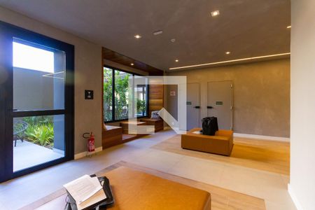 Studio para alugar com 24m², 1 quarto e sem vaga Studio para alugar com 24m², 1 quarto e sem vagaHall social