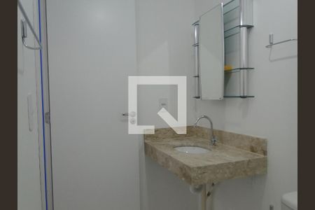 Apartamento à venda com 43m², 2 quartos e 1 vagaDetalhe do banheiro