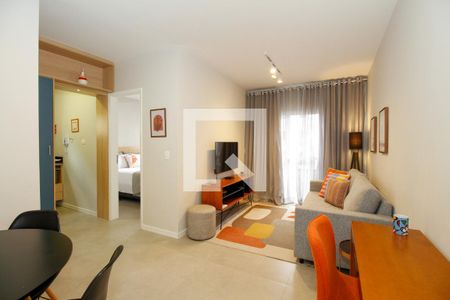 Sala  de apartamento para alugar com 1 quarto, 50m² em Jardim Paulista, São Paulo