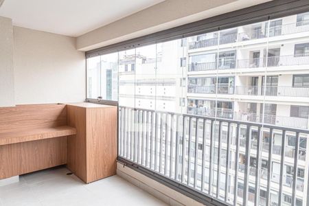 Varanda da Sala de apartamento para alugar com 1 quarto, 41m² em Bela Vista, São Paulo