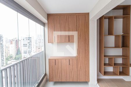 Varanda da Sala de apartamento para alugar com 1 quarto, 41m² em Bela Vista, São Paulo