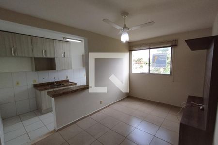 Sala de apartamento para alugar com 2 quartos, 47m² em Reserva Sul Condomínio Resort, Ribeirão Preto