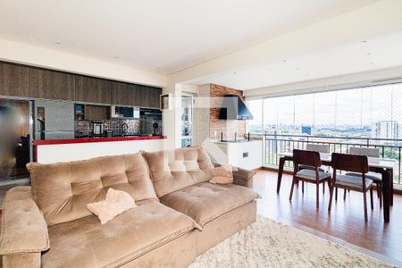 Sala e Varanda Gourmet de apartamento para alugar com 2 quartos, 89m² em Vila Maria, São Paulo
