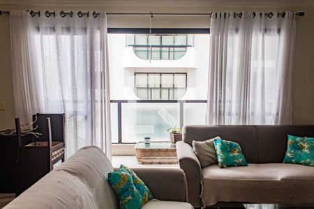 Sala de apartamento para alugar com 3 quartos, 148m² em Barra Funda, Guarujá