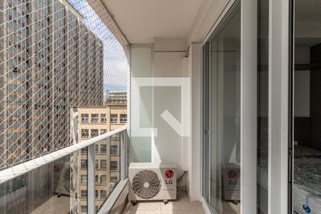 Varanda de kitnet/studio à venda com 1 quarto, 22m² em Centro, São Paulo