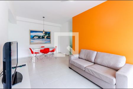 Sala de apartamento para alugar com 2 quartos, 77m² em José Menino, Santos