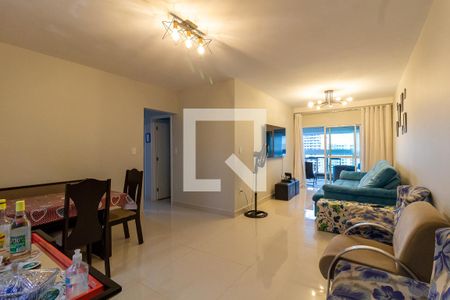 Sala de apartamento para alugar com 3 quartos, 110m² em Caiçara, Praia Grande