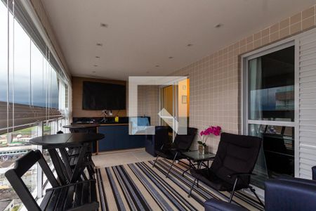 Varanda de apartamento para alugar com 3 quartos, 110m² em Caiçara, Praia Grande
