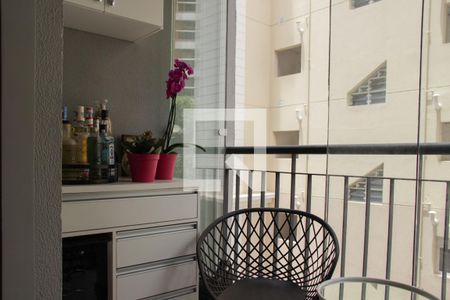 Varanda da Sala de apartamento à venda com 1 quarto, 38m² em Jardim Ampliação, São Paulo