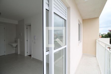 Varanda da Sala de apartamento para alugar com 1 quarto, 28m² em Vila Ré, São Paulo