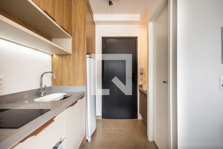 Cozinha de apartamento para alugar com 1 quarto, 19m² em Pinheiros, São Paulo