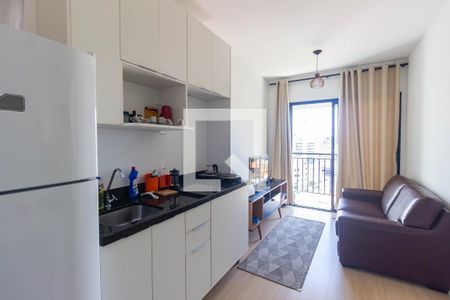 Sala e Cozinha de apartamento à venda com 1 quarto, 32m² em Butantã, São Paulo