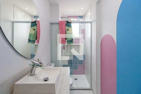 Apartamento à venda com 109m², 3 quartos e 2 vagasBanheiro Americano Quartos 1 e 2