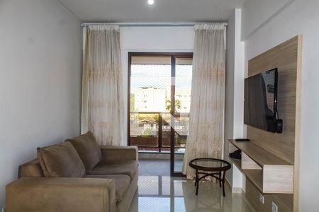 Sala de apartamento para alugar com 2 quartos, 70m² em Balneario Guarujá, Guarujá
