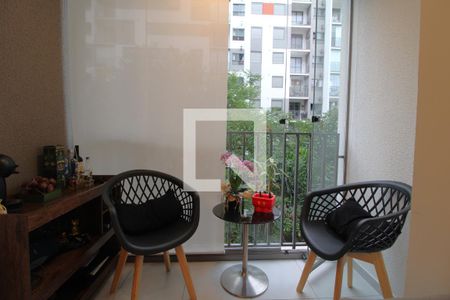 Varanda da sala de apartamento à venda com 2 quartos, 44m² em Vila Arriete, São Paulo