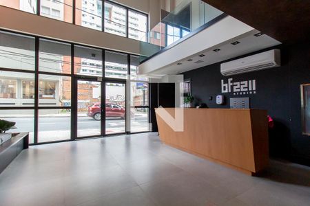 Studio para alugar com 26m², 1 quarto e sem vaga Studio para alugar com 26m², 1 quarto e sem vagaHall de entrada