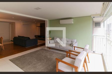 Varanda da Sala de apartamento para alugar com 4 quartos, 170m² em Vila Andrade, São Paulo