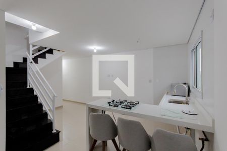 Sala e Cozinha de apartamento à venda com 2 quartos, 106m² em Jardim Santo Alberto, Santo André