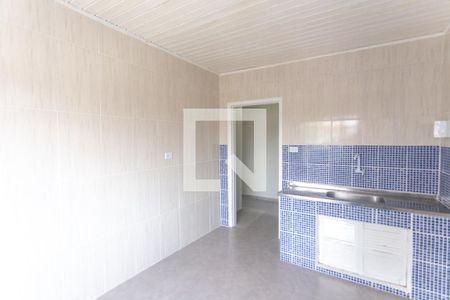 Cozinha e área de serviço de casa para alugar com 1 quarto, 34m² em Rudge Ramos, São Bernardo do Campo