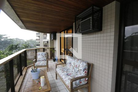Varanda da Sala de apartamento à venda com 4 quartos, 165m² em Barra da Tijuca, Rio de Janeiro