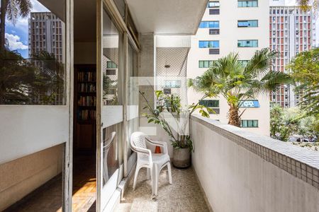 Varanda da Sala de apartamento à venda com 3 quartos, 210m² em Jardim Paulista, São Paulo