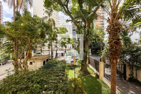 Varanda da Sala - Vista de apartamento à venda com 3 quartos, 210m² em Jardim Paulista, São Paulo