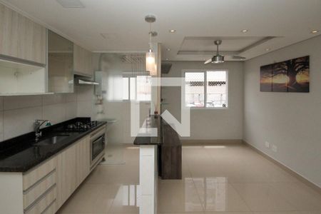 Sala e Cozinha de apartamento para alugar com 2 quartos, 47m² em Jardim Ibitirama, São Paulo