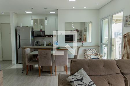 Sala  de apartamento à venda com 2 quartos, 67m² em Vila Marina, São Paulo