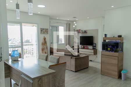 Sala  de apartamento à venda com 2 quartos, 67m² em Vila Marina, São Paulo