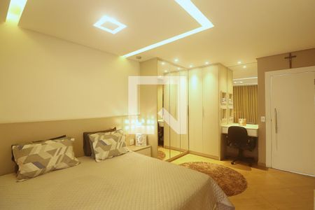 Suíte 1 - Quarto de casa à venda com 3 quartos, 258m² em Vila Curuçá, Santo André