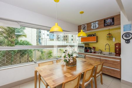 Varanda da Sala de apartamento à venda com 4 quartos, 141m² em Buritis, Belo Horizonte